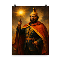 Kamehameha III poster on a plain backdrop in size 8"x10".