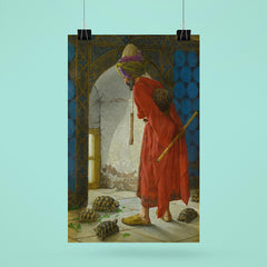 Kaplumbağa Terbiyecisi by Osman Hamdi Bey, 1906 poster 6