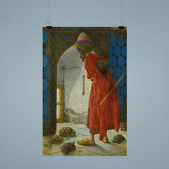 Kaplumbağa Terbiyecisi by Osman Hamdi Bey, 1906 poster 9