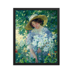 Karl Buehr Painting framed print on a plain backdrop in size 16"x20".