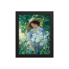 Karl Buehr Painting framed print on a plain backdrop in size 8"x10".