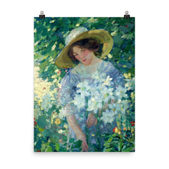 Karl Buehr Painting poster on a plain backdrop in size 8"x10".