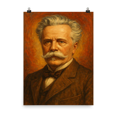 Karl May poster on a plain backdrop in size 8"x10".