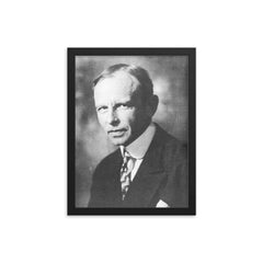 Karl von Terzaghi framed print on a plain backdrop in size 12"x16".