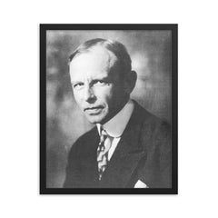 Karl von Terzaghi framed print on a plain backdrop in size 16"x20".