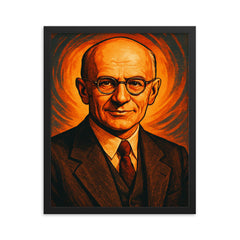 Karl von Terzaghi framed print on a plain backdrop in size 16"x20".