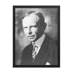 Karl von Terzaghi framed print on a plain backdrop in size 18"x24".