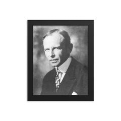 Karl von Terzaghi framed print on a plain backdrop in size 8"x10".