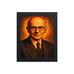 Karl von Terzaghi framed print on a plain backdrop in size 8"x10".