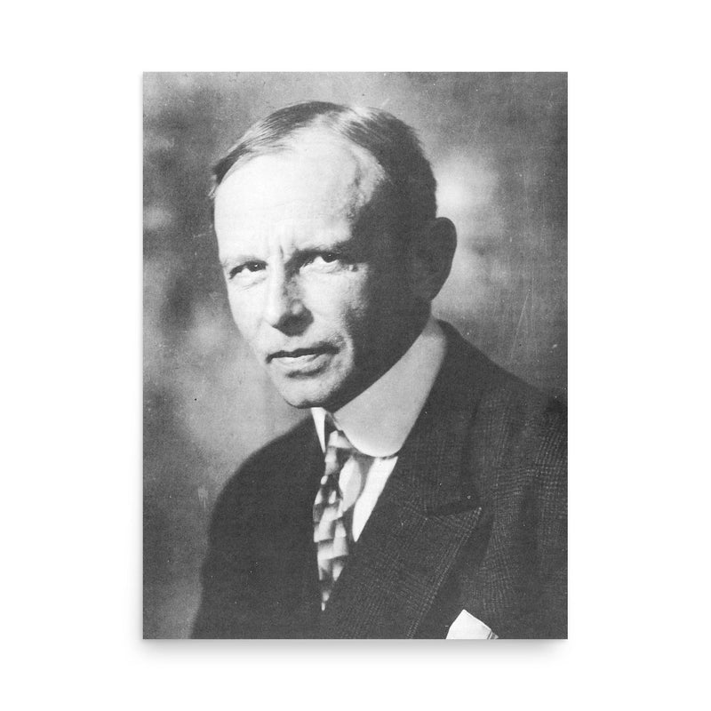 Karl von Terzaghi poster on a plain backdrop in size 18