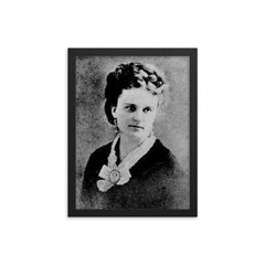 Kate Chopin framed print on a plain backdrop in size 12"x16".