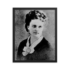 Kate Chopin framed print on a plain backdrop in size 16"x20".