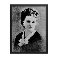 Kate Chopin framed print on a plain backdrop in size 18"x24".