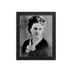 Kate Chopin framed print on a plain backdrop in size 8"x10".