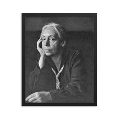 Kathe Kollwitz framed print on a plain backdrop in size 16"x20".