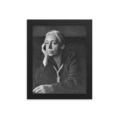 Kathe Kollwitz framed print on a plain backdrop in size 8"x10".