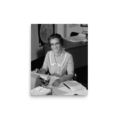 Katherine Johnson poster on a plain backdrop in size 8"x10".