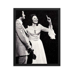 Kathryn Kuhlman framed print on a plain backdrop in size 16"x20".