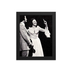 Kathryn Kuhlman framed print on a plain backdrop in size 8"x10".