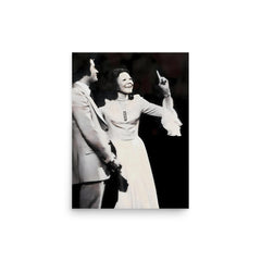 Kathryn Kuhlman poster on a plain backdrop in size 12"x16".