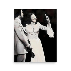 Kathryn Kuhlman poster on a plain backdrop in size 16"x20".