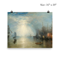 Keelmen Heaving in Coals by Moonlight by Joseph Mallord William Turner, 1835 poster 2