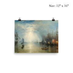 Keelmen Heaving in Coals by Moonlight by Joseph Mallord William Turner, 1835 poster 3