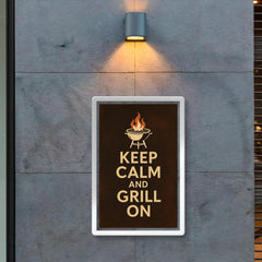 Keep calm and grill on poster 2