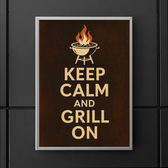 Keep calm and grill on poster 5