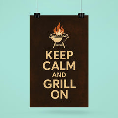 Keep calm and grill on poster 6