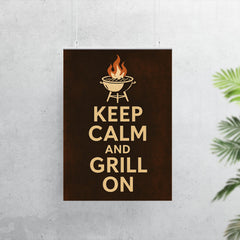 Keep calm and grill on poster 7