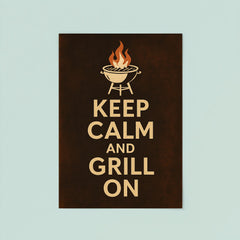 Keep calm and grill on poster 8
