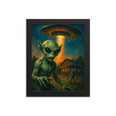 Kelly Hopkinsville Goblins Kentucky USA framed print on a plain backdrop in size 8"x10".