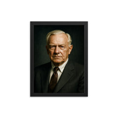 Kelly Johnson portrait framed print on a plain backdrop in size 12"x16".