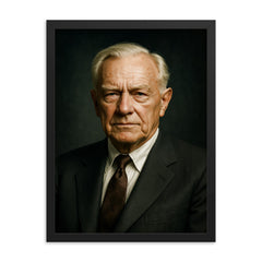 Kelly Johnson portrait framed print on a plain backdrop in size 18"x24".