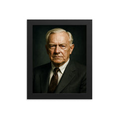 Kelly Johnson portrait framed print on a plain backdrop in size 8"x10".