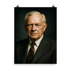 Kelly Johnson portrait poster on a plain backdrop in size 8"x10".