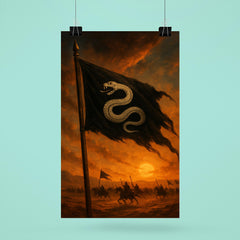 Khalid ibn al Walid desert battle standard poster 6