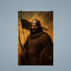 Khalid ibn al Walid desert standard portrait poster 9