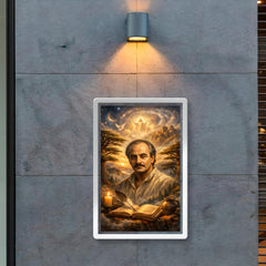 Khalil Gibran cedar grove visionary portrait poster 2