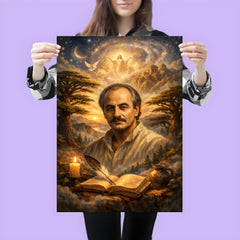 Khalil Gibran cedar grove visionary portrait poster 3