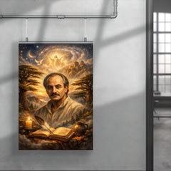 Khalil Gibran cedar grove visionary portrait poster 4