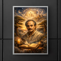 Khalil Gibran cedar grove visionary portrait poster 5