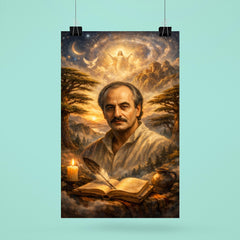 Khalil Gibran cedar grove visionary portrait poster 6