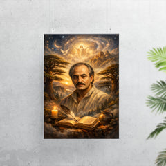 Khalil Gibran cedar grove visionary portrait poster 7