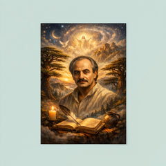 Khalil Gibran cedar grove visionary portrait poster 8