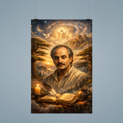 Khalil Gibran cedar grove visionary portrait poster 9