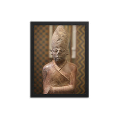 Khasekhemwy framed print on a plain backdrop in size 12"x16".