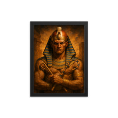 Khasekhemwy framed print on a plain backdrop in size 12"x16".