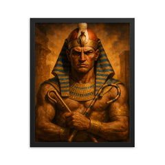 Khasekhemwy framed print on a plain backdrop in size 16"x20".